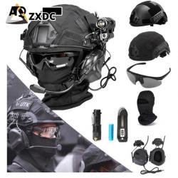 Ensemble de casque FAST noir de 1,5 kg avec EQUIPEMENT COMPLET