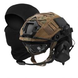 Casque tactiques Airsoft avec écouteurs tactiques- LIVRAISON GRATUITE