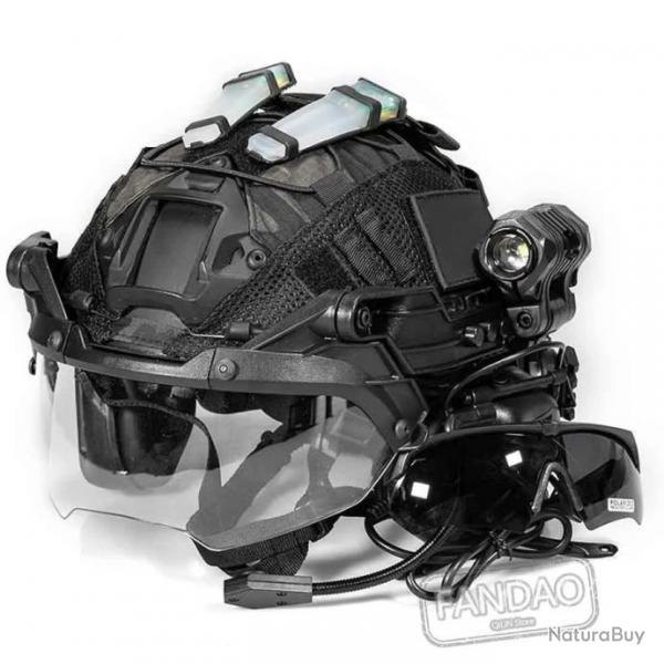 Ensemble de casque tactique FAST Airsoft avec casque tactique HD- LIVRAISON GRATUITE!!