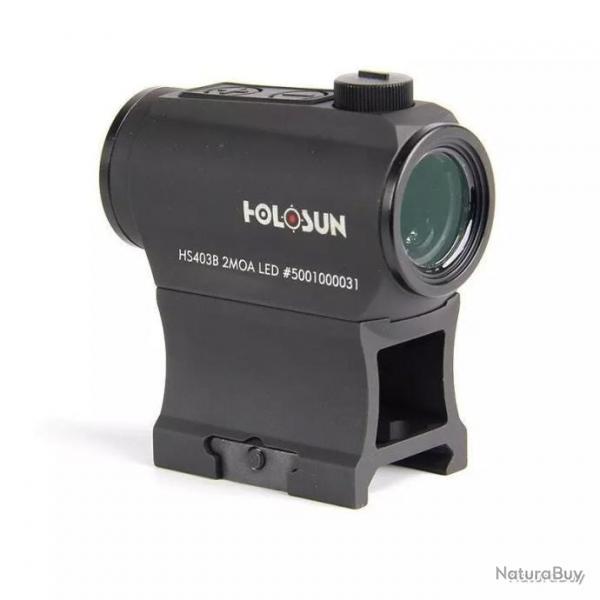 HOLOSUN HS403B VISEUR POINT ROUGE TUBULAIRE - 2 MOA - NOIR