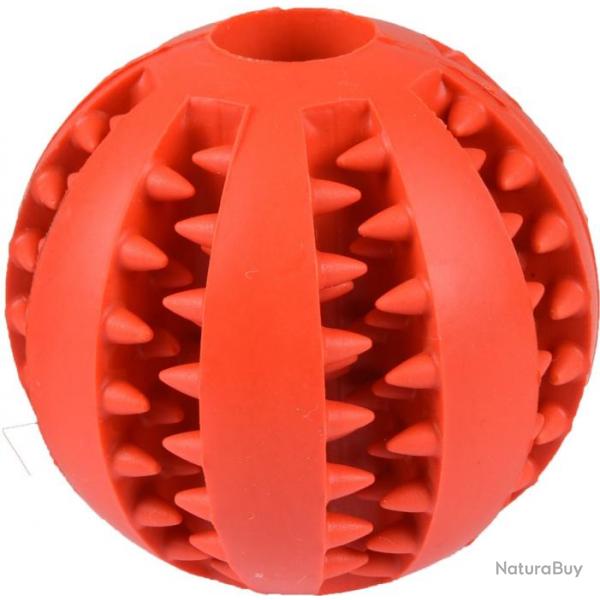 DENTAL BALLE EN CAOUTCHOUC 7CM ROUGE