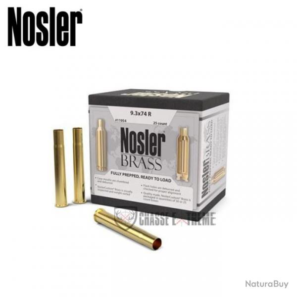 25 Douilles NOSLER Cal 9.3X74R