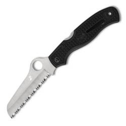 C89SBK couteau pliant denté Spyderco "Atlantic Salt" noir