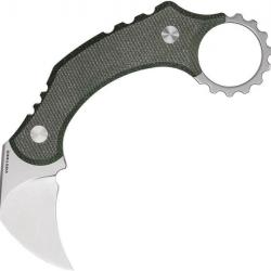 VOSD0201 Couteau Vosteed Dirty Girl Karambit Lame Acier 14C28N Manche Micarta Etui Kydex