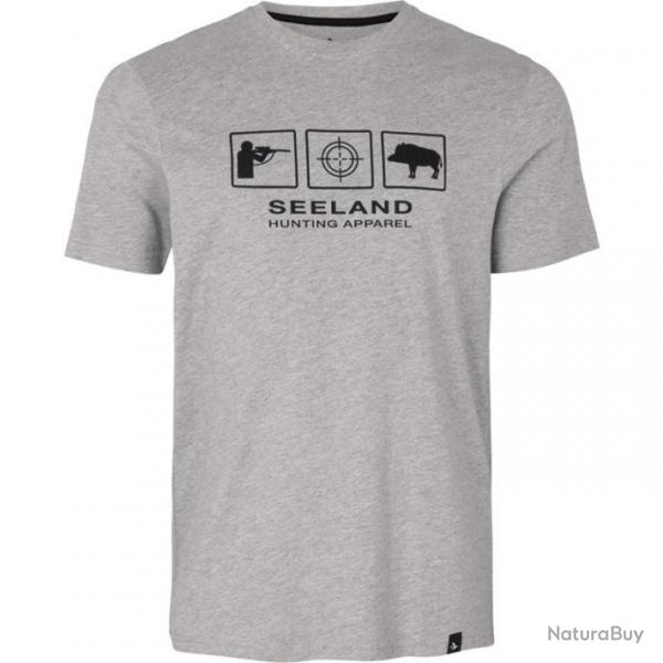 T shirt Lanner Seeland Gris fonc Melange