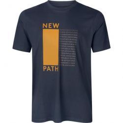 T shirt Path Seeland Bleu Navy