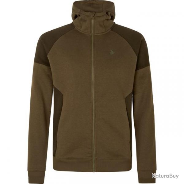 Sweat zipp Cross Seeland Olive fonc