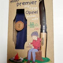 COUTEAU EN COFFRET MON PREMIER OPINEL 7 VRI HETRE+ ETUI