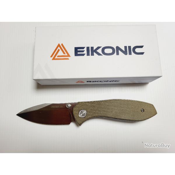 COUTEAU EIKONIC KASADOR MICARTA VERT