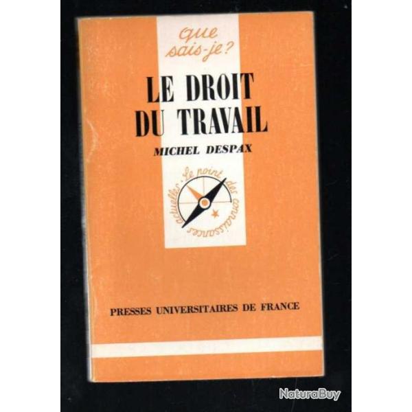 Que sais-je , le droit du travail de michel despax