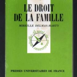 Que sais-je , le droit de la famille de mireille delmas marty