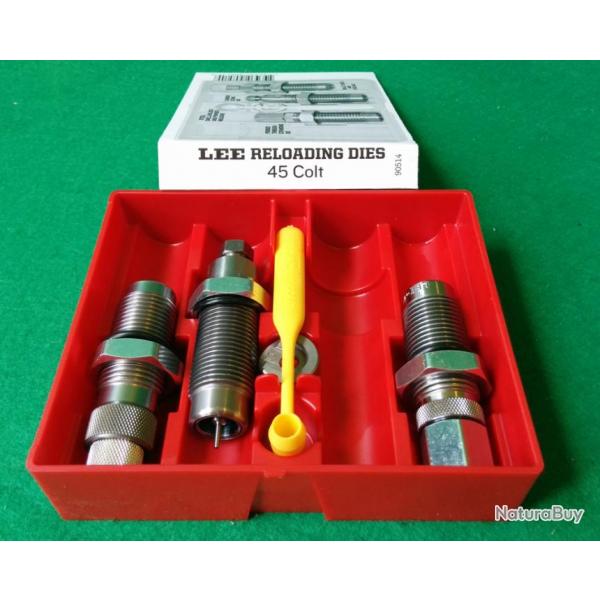 LEE RELOADING DIES - 3 OUTILS - 45 COLT