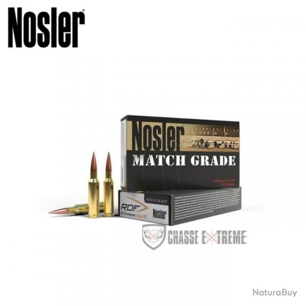 20 Cartouches NOSLER MGA Cal 6.5mm Creedmoor 140gr RDF HPBT