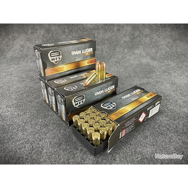 OFFRE SPECIALE - cartouches mfs cal. 9x19 fmj 124gr - lot de 250