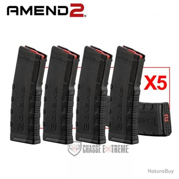 Pack 5 Chargeurs AMEND2 30 Coups Noir