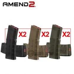 Pack 6 Chargeurs AMEND2 30 Coups 3 Couleurs