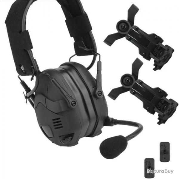 Casque sans fil antibruit avec microphone- NOIR - LIVRAISON GRATUITE