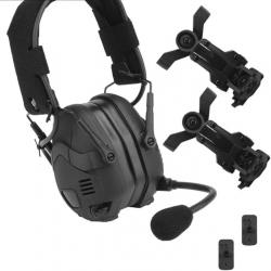 Casque sans fil antibruit avec microphone- NOIR