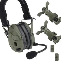 Casque sans fil antibruit avec microphone- GRIS