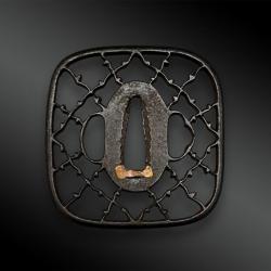 TSUBA Kaku Maru Gata - Japon - Période Edo (1603-1868)