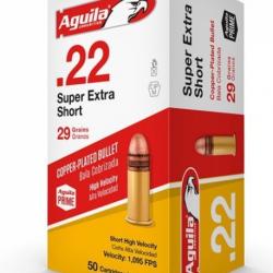 50 Munitions Aguila Cal.22 Short 29 gr