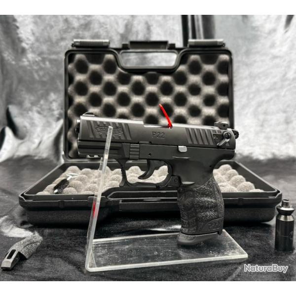 PISTOLET WALTHER P22Q CALIBRE 9 MM PAK - NOIR