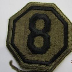 8° corps patch US insigne post deuxième guerre américain tenue combat Corée Vietnam