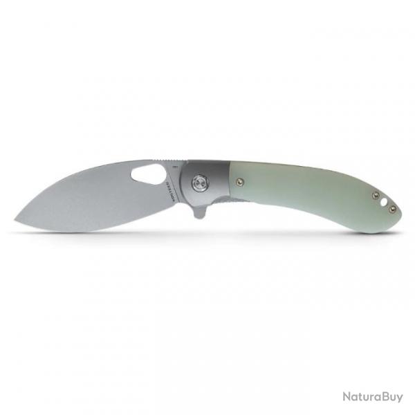 Couteau Vosteed Nightshade Silin Jade Lame Acier Elmax Manche G10 Linerlock IKBS VOSNSK003