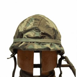 Casque USM1 Original Après Guerre + Liner + Couvre Casque Woodland