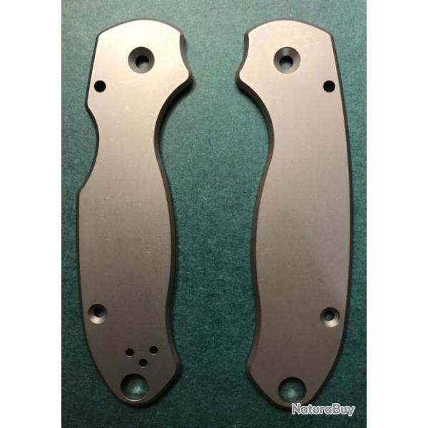 Plaquettes titane Flytanium pour Spyderco Para 3