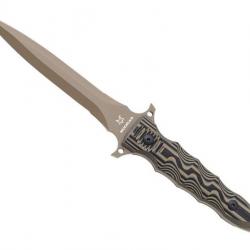 BEL1928 DAGUE FOX KNIVES PRODUCTION "MODRAS" LAME 17CM REV BRONZE MANCHE G10 MULTI + ETUI NEUF