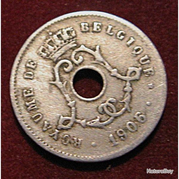 belgique  piece de 5 centimes 1906 ttb