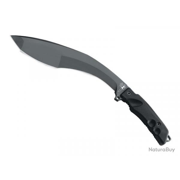 BEL1931 KUKRI TACTIQUE FOX KNIVES PRODUCTION LAME 24CM NOIR MANCHE NOIR + ETUI NEUF