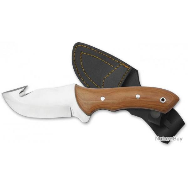 * COUTEAU A DEPECER MANCHE TECK  21CM