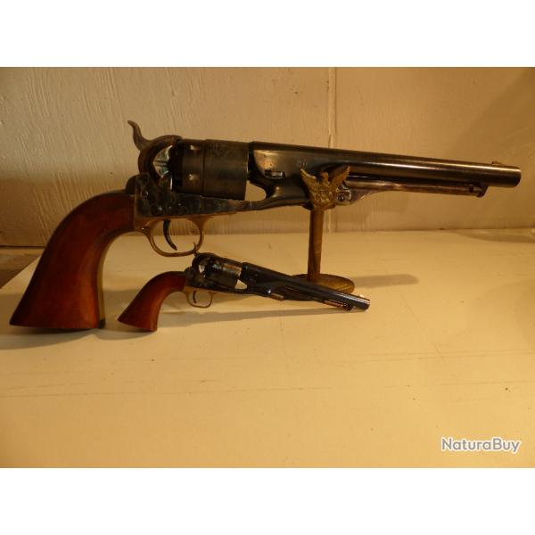 RARE REPLIQUE MINIATURE COLT 1860 ARMY CAL 44 ALDO UBERTI ECHELLE  1/2