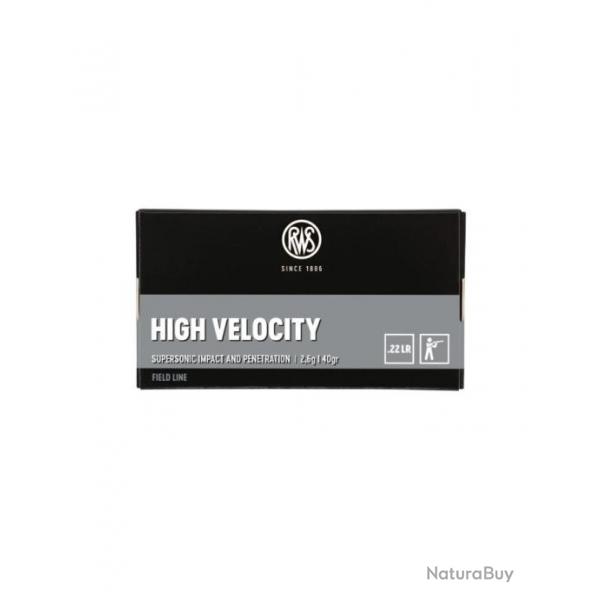 CARTOUCHES RWS .22LR HIGH VELOCITY x50 | RWS