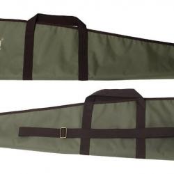 Housse de Transport 123cm pour Fusil de Chasse Bandoulière Réglable Sac de Rangement  Vert