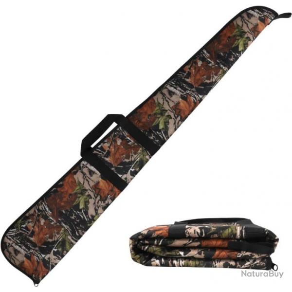 Housse de Transport 123cm pour Fusil de Chasse Bandoulire Rglable Sac de Rangement Camouflage