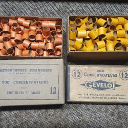 lot d'environ 400 concentrateurs GEVELOT et CARTOUCHERIE FRANCAISE de calibre 12