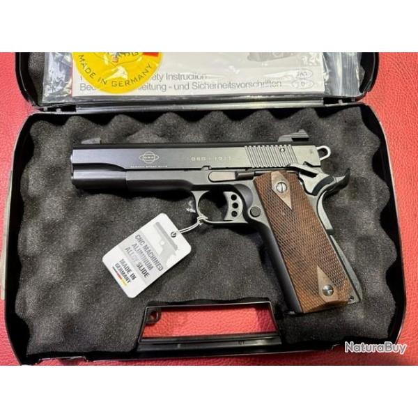 Pistolet GSG 1911 cal.22lr noir plaquettes bois