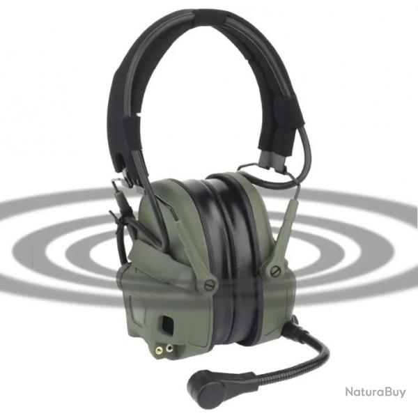 Casque de protection auditive anti-bruit VERT