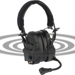 Casque de protection auditive anti-bruit CAMOUFLAGE NOIR