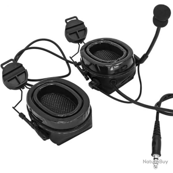 casque d'metteur-rcepteur de casque  FOST / ACH / Mich ,NOIR  LIVRAISON GRATUITE