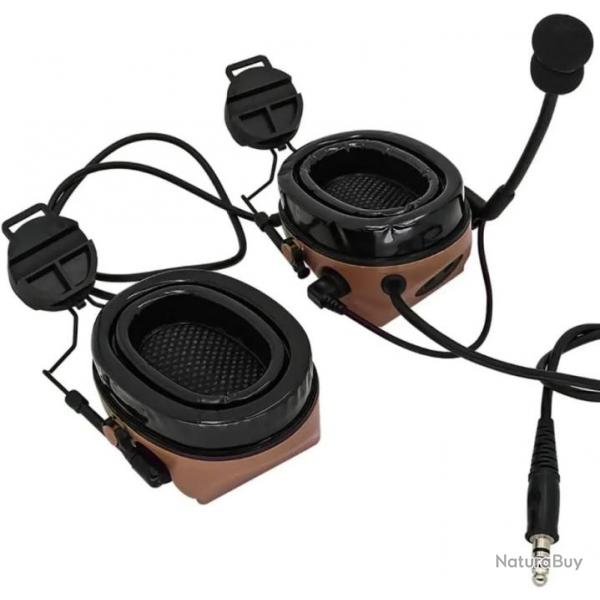 casque d'metteur-rcepteur de casque  FOST / ACH / Mich -MARRON-  LIVRAISON GRATUITE