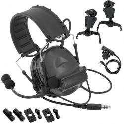 Casque tactique avec bandeau amovible U94 PTT et adaptateur de rail-  LIVRAISON GRATUITE