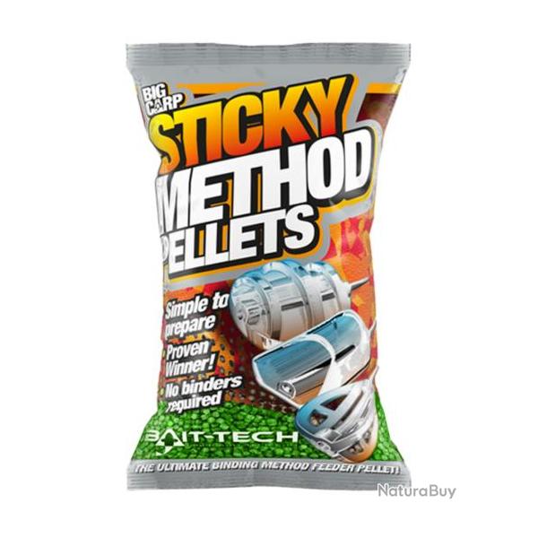 BAIT-TECH STICKY METHOD MICRO PELLETS 800GR BAIT-TECH Vert