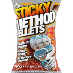 BAIT-TECH STICKY METHOD MICRO PELLETS 800GR BAIT-TECH Rouge