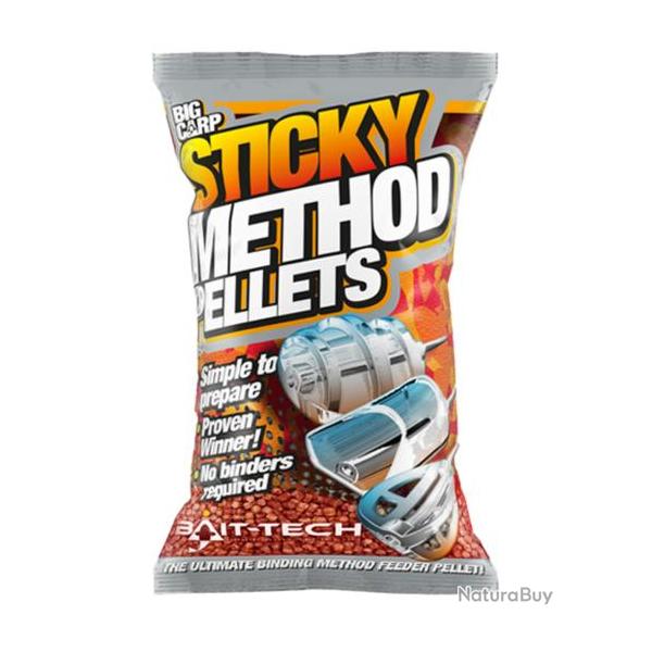 BAIT-TECH STICKY METHOD MICRO PELLETS 800GR BAIT-TECH Rouge