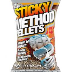 BAIT-TECH STICKY METHOD MICRO PELLETS 800GR BAIT-TECH Bruin