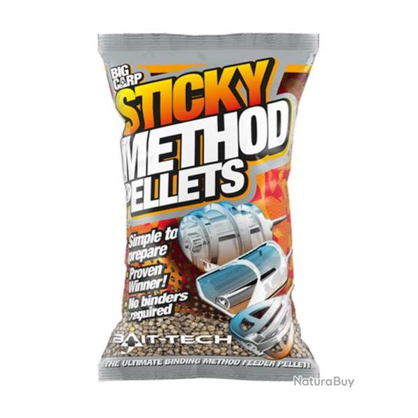 BAIT-TECH STICKY METHOD MICRO PELLETS 800GR BAIT-TECH Bruin